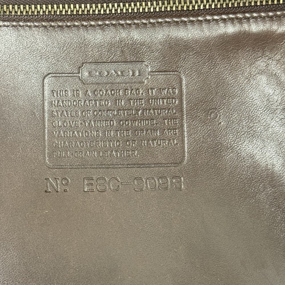 Vintage COACH Tribeca 9098 Brown Leather Tote USA Hangtag Shoulder Bag - Picture 14 of 16
